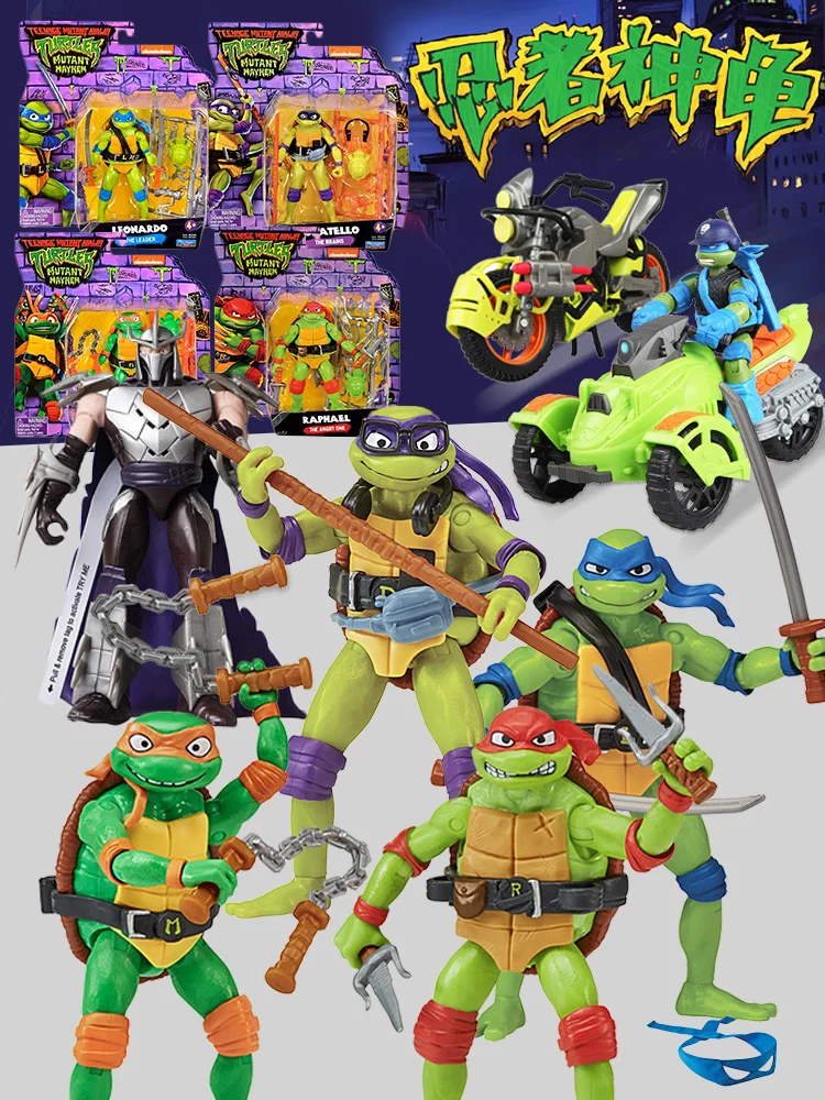 

Playmates Teenages Mutants Ninjas Turtles Action Figure Film Version Cllectible Model Toys Children Birthday Gifts