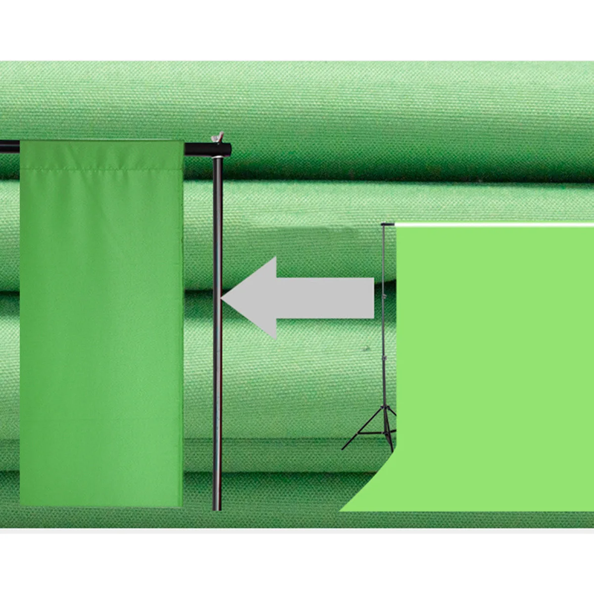 

2 X 1m Green Blue Photo Backdrop Cloth Durable Wrinkle Free Vertical Sense Easy to Wash Wear Resistant for Studio Shoots