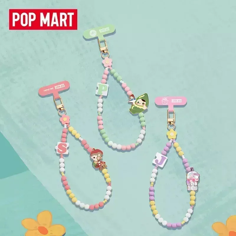 POPMART Hand In Hand Series Catena per cellulare Scatola misteriosa Scatola cieca Guess Bag Decorazione del desktop Modello carino Regalo Borsa cieca per ragazza