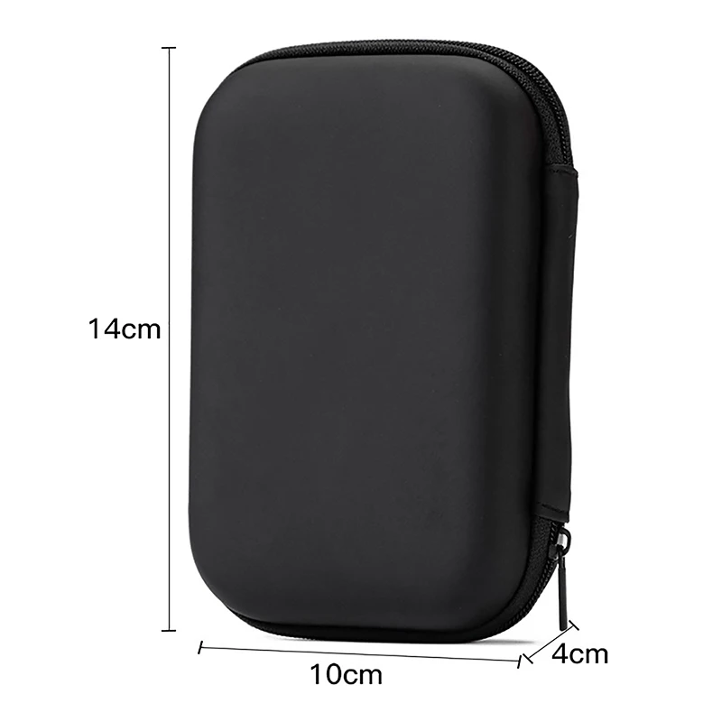 Boîtier de protection pour disque dur externe HDD/SSD 2.5 pouces, sac de rangement portable en poudres pour chargeur de câble USB