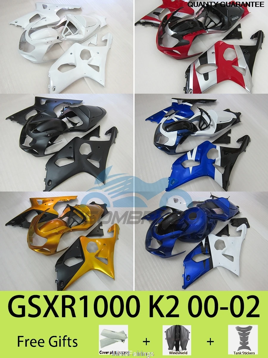 Fit GSXR 1000 2000 2001 2002 Motorcycle Fairings for SUZUKI GSXR1000 K2 00 01 02 Customizable Motorcycle Full Fairings - view 6