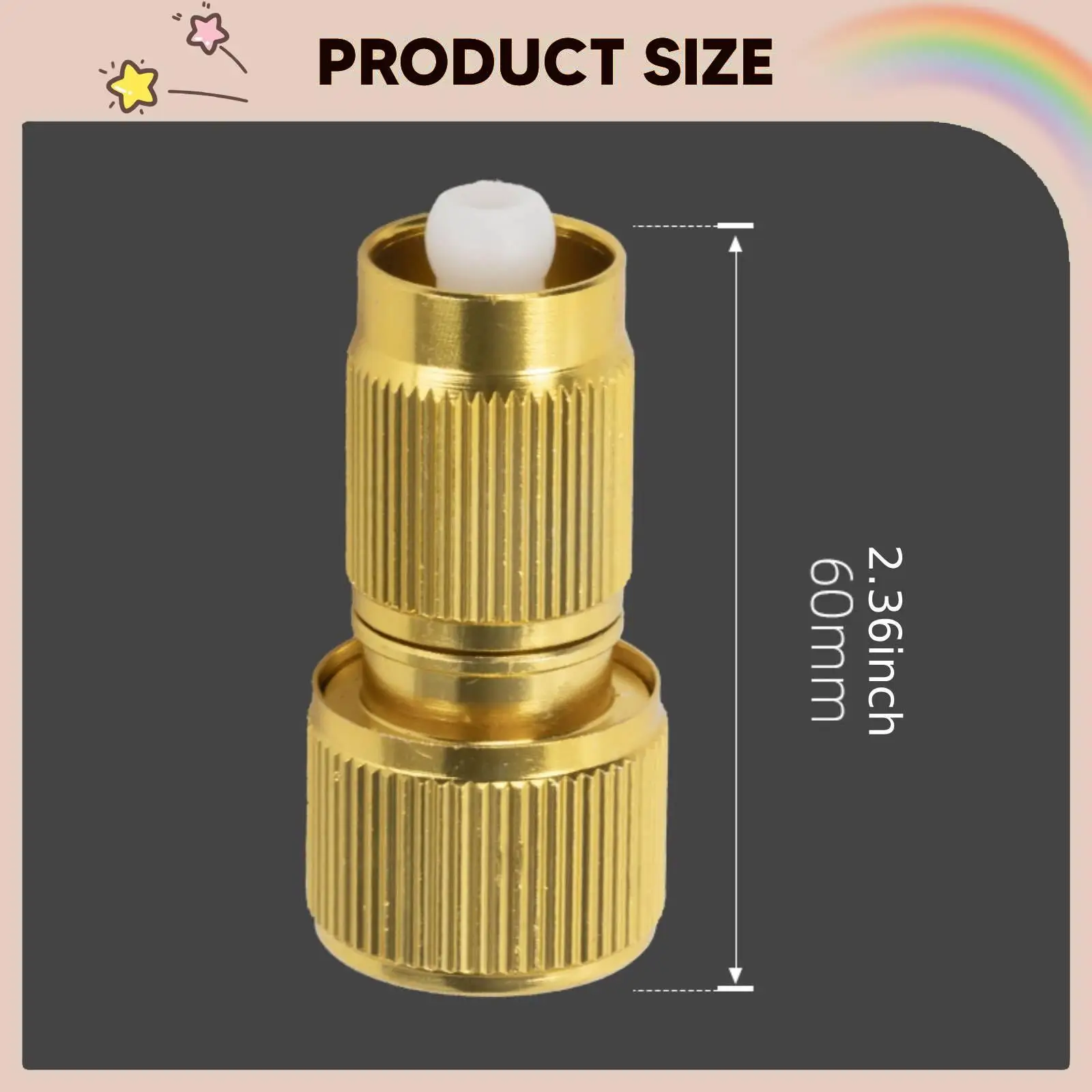 Expandable Hose Quick Connect Fitting Reliable Easy to Install Adapter End Repair Part for Outdoor Cleaning Pool Pet Washing