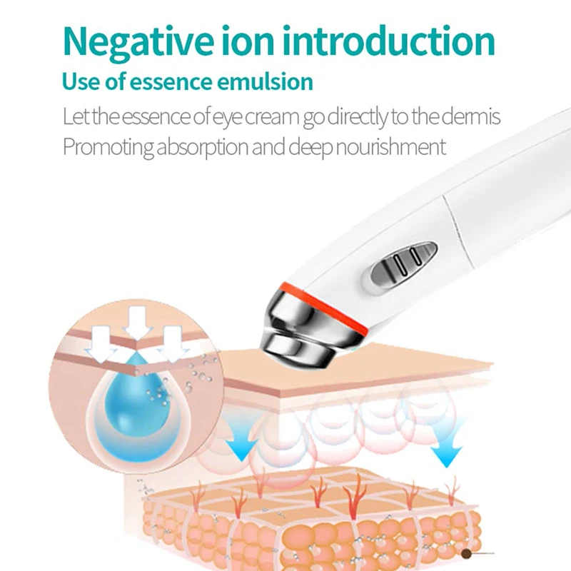 Masajeador de ojos eléctrico, masajeador de vibración antiedad, eliminación de ojeras, masaje de termoterapia portátil para el cuidado de los ojos