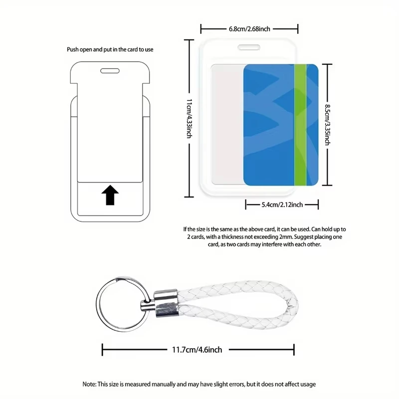 Oil Painting Landscape Print Creative Design Bank Business Work Card Holder Men Credential Holders Bus Card Small Gift Keychain