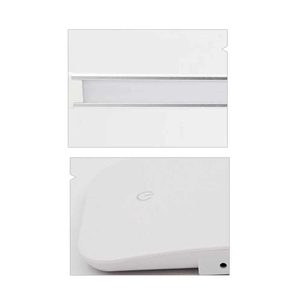 

Touch Dimmable LED Desk Lamp Adjustable Light Silver Ultra Slim Arms Anodized Finish Rendering Dual Lighting Modes