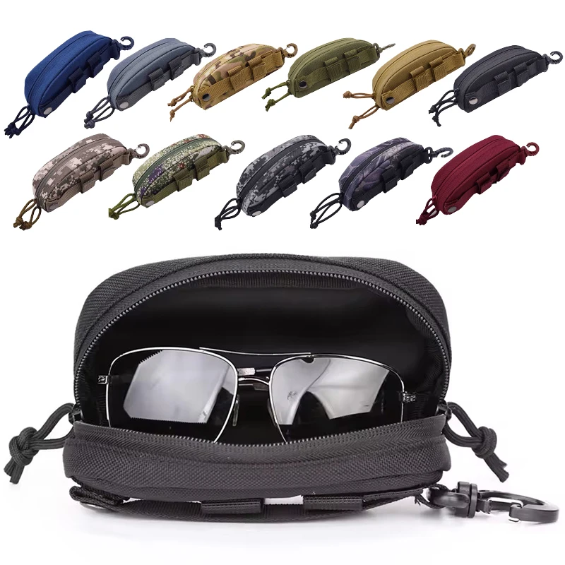 

1 Pc Tactical Pouch Hard Case Fashion Glasses Pouch Outdoor Portable Eyewear Protector Shockproof Dustproof Glasses Case
