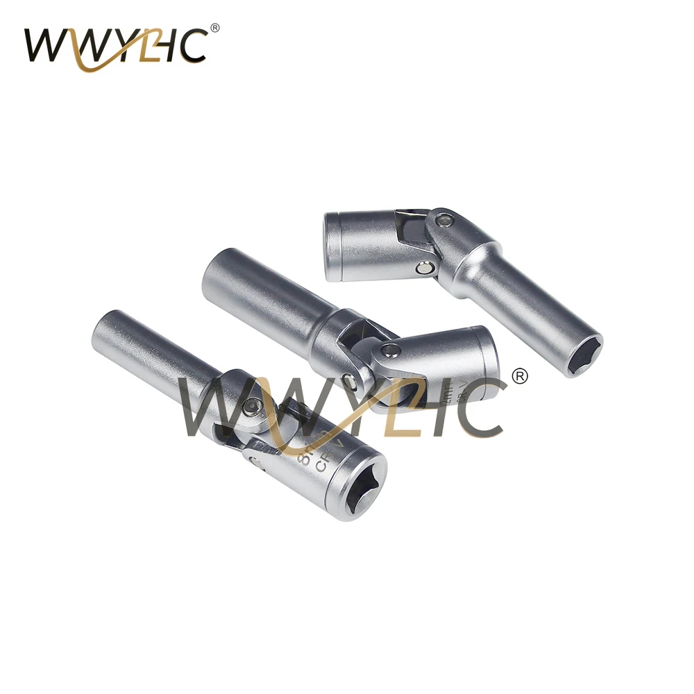 4Pcs Glow Plug Socket Set on Universal Joints 8mm 10mm and 12mm 3/8