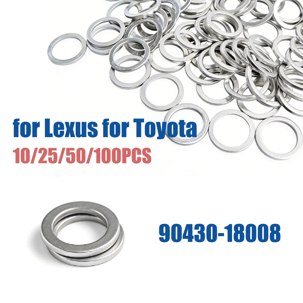 Junta de tapón de drenaje de aceite de 18mm 90430-18008 9043018008, tornillo de cárter de aceite de motor de coche, arandela de sellado O para Toyota Runner Camry para Lexus