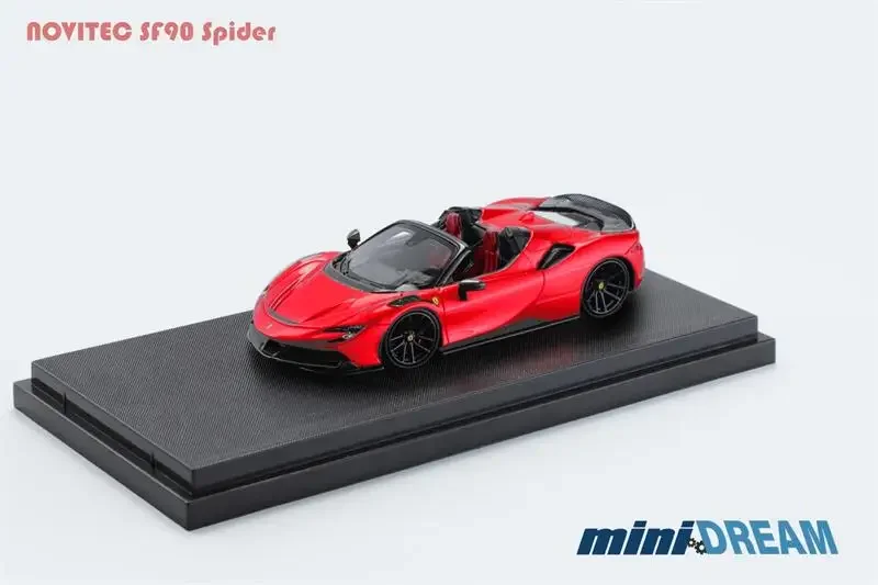 (Pre-order) miniDREAM 1:64 SF90 Spider Novitec Modified hybrid convertible supercar Diecast Model Car