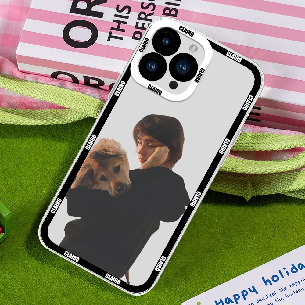 Charm Singer Clairo For iphone 11 12 13 14 15 16 Mini Plus Pro Max Transparent Shell