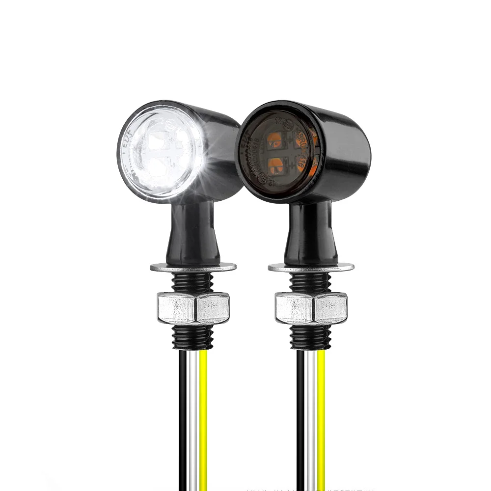 3 in 1 Mini Bullet Turn Signal Blinker Indicator Light Integrated LED Tail Brake Daytime Running Light For Harley Cafe Racer