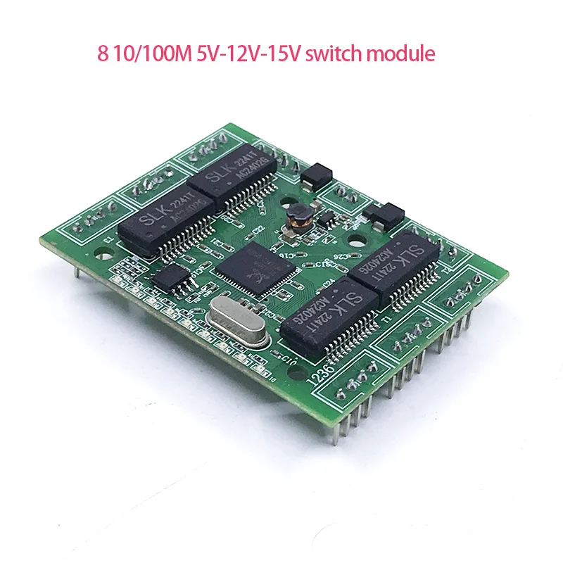 Unmanaged 8port 10/100M industrial Ethernet switch module  PCBA board OEM Auto-sensing Ports PCBA board OEM Motherboard