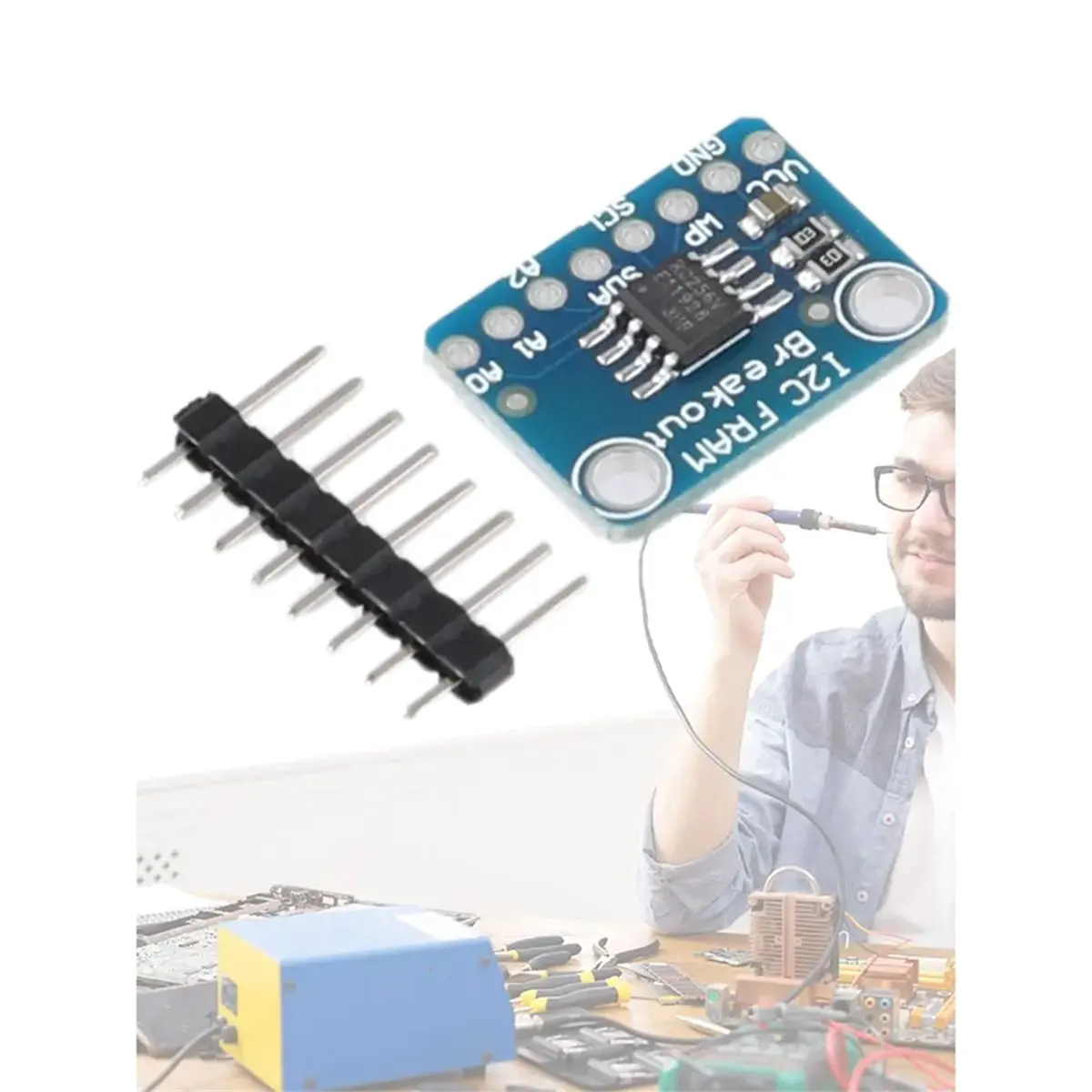 SCLS MB85RC256V Breakout Non-Volatile Memory IC VCC/Logic Breakout Board Module for IoT Sensor Wearable Device