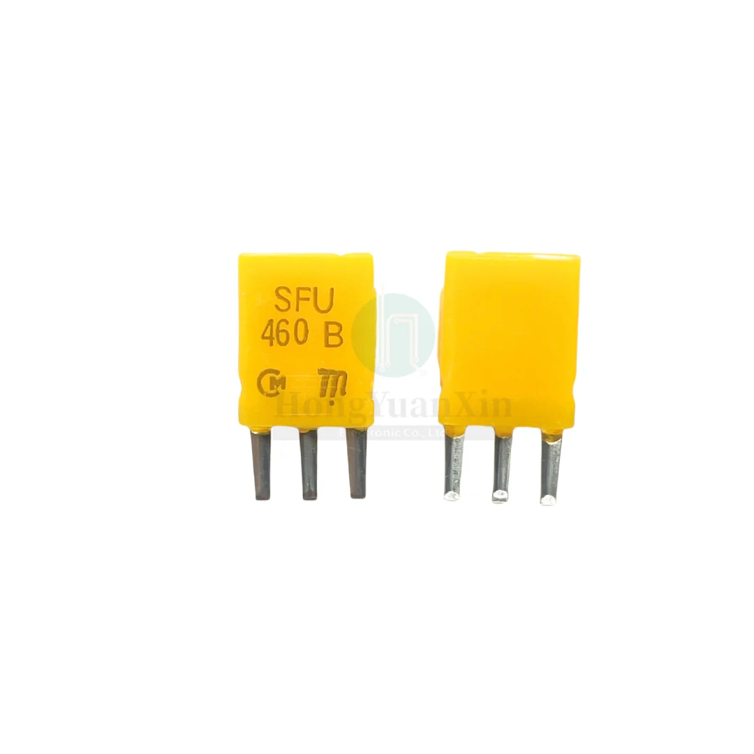 50PCS/Murata ceramic crystal oscillator filter SFU460B 460KHZ in-line 3-pin radio audio equipment