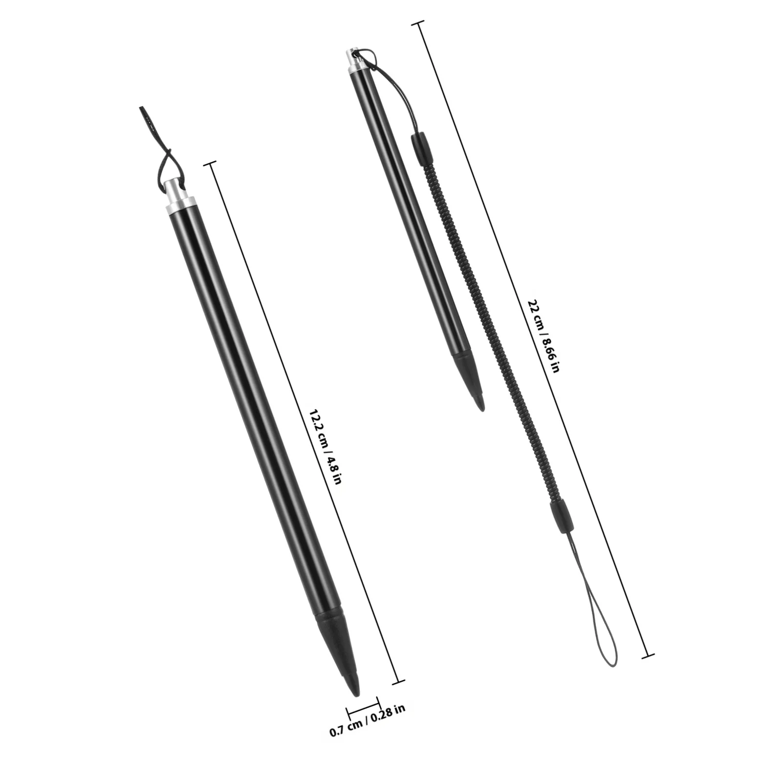 3pcs Touchscreen Stylus Pen High Precision Resistive Touch Pen With Anti-Loss Spring Rope For Navigator Pos Systems Tablet