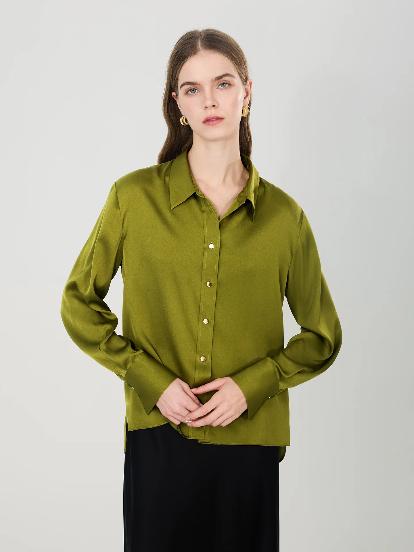 2026 Nova Camisa de Seda Mulbe - Women Formal Blouses For Evening Wear avaliação e preço