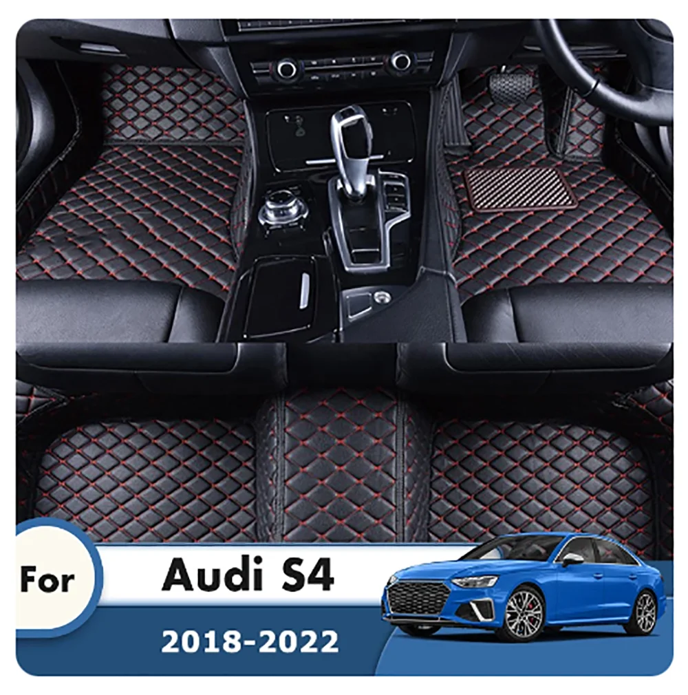 

Автомобильные коврики на заказ для Audi S4 2022 2021 2020 2019 2018, аксессуары, автомобильные внутренние ковры, Стайлинг, подушечки для ног, автомобильные коврики