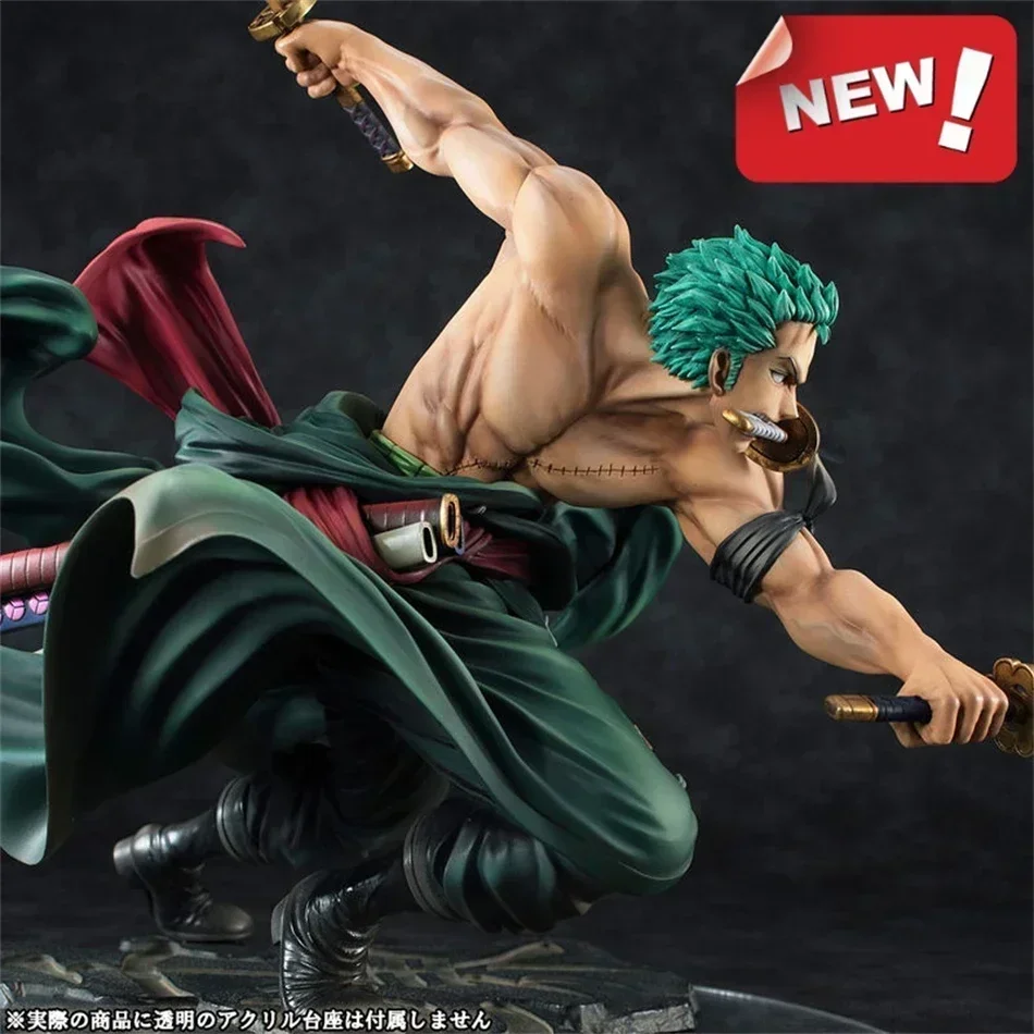 In magazzino One Piece 10cm Anime Figure GK Roronoa Zoro tre lame Sa-massimo Manga Statue Action Figure Collection Model Kid Toy