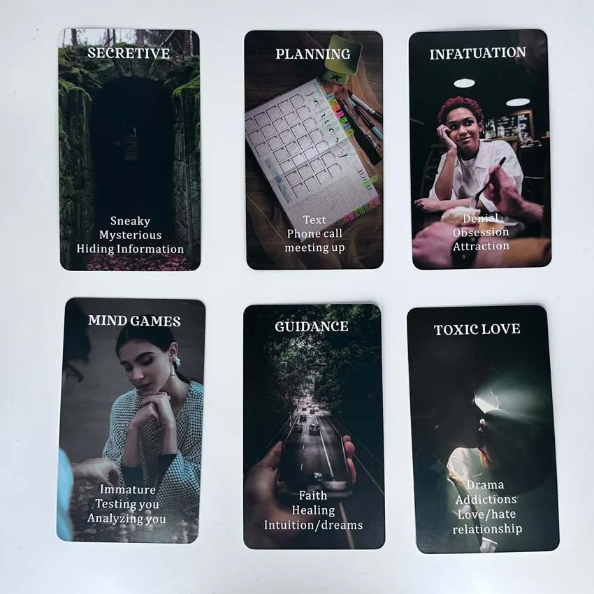A-55 Pcs Broken Mirror Oracle Card Games
