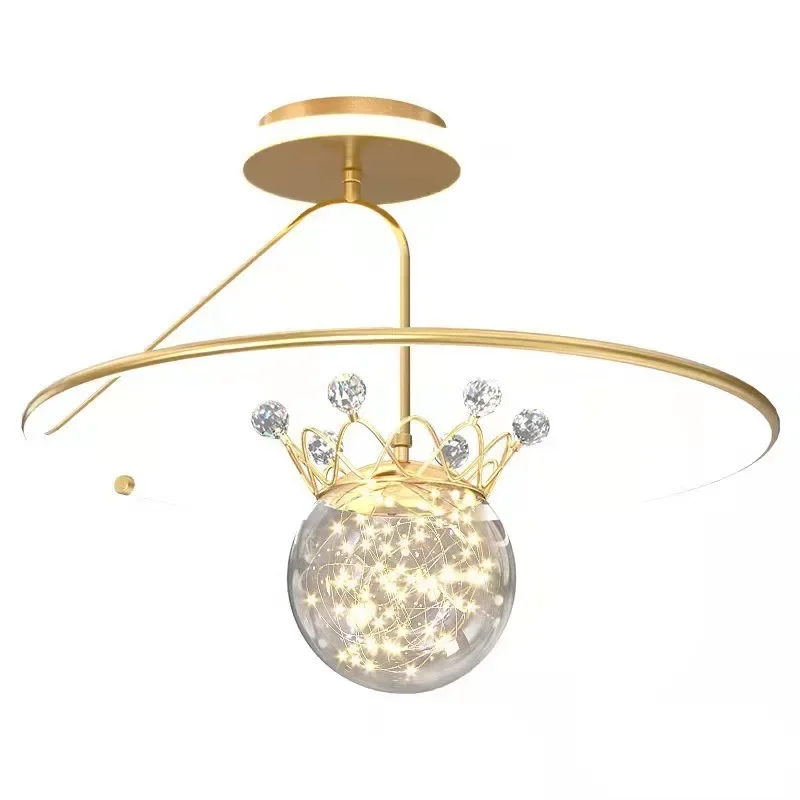 

Bedroom lamp light luxury, gypsy ceiling lamp minimalist personality romantic wedding room lamp