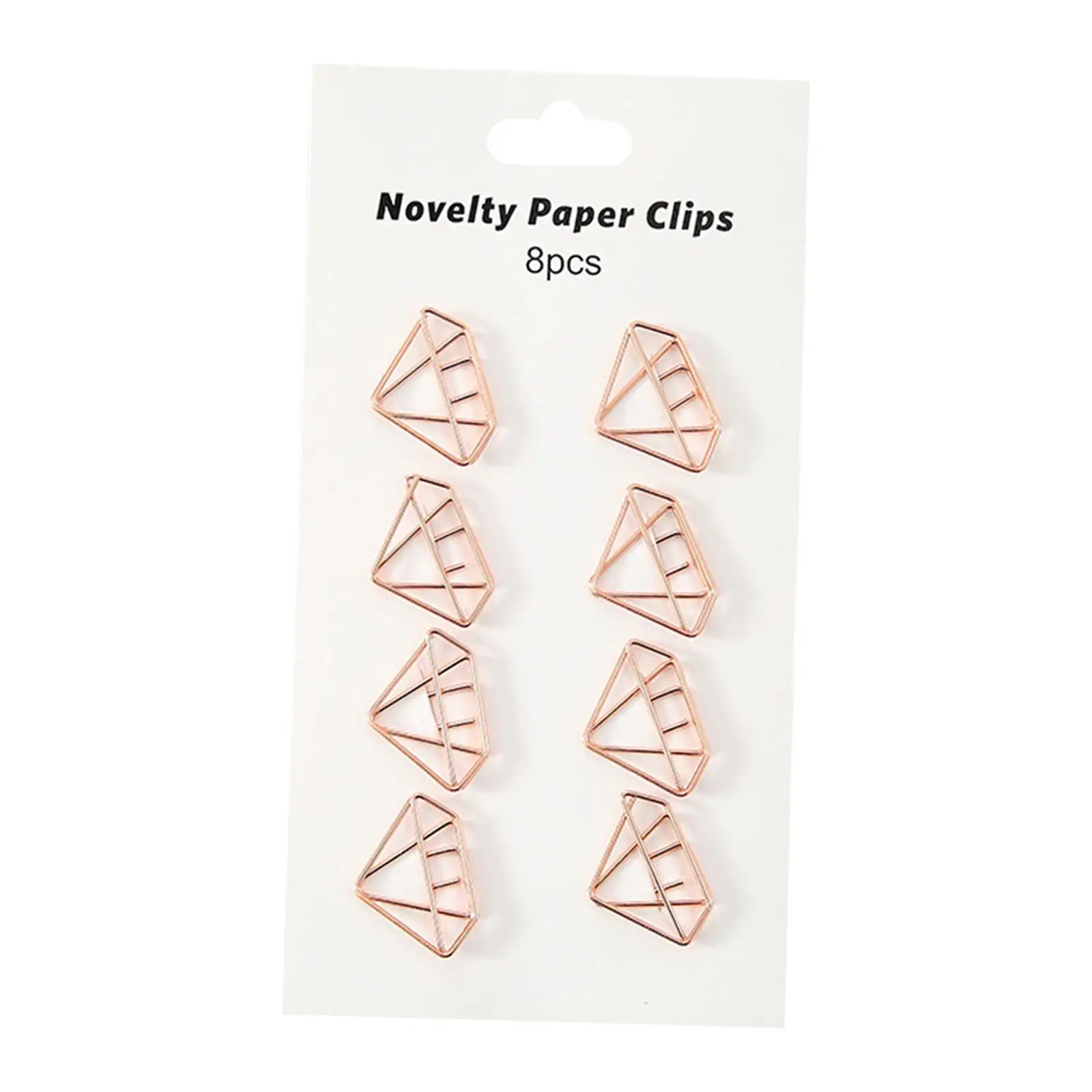 3x8x Creative Paper Clips Bookmark Metal Accessories for Card Albums School