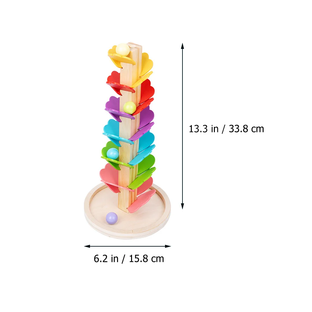 Houten speelgoed Marble Run voor kinderen van 4-8 jaar Boombouwstenen Ball Drop Montage Track