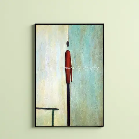 Mintura, 캔버스에 손으로 그리는 추상 그림 유화, 현대 대형 벽 예술, 거실 그림, 가정 장식 삽화