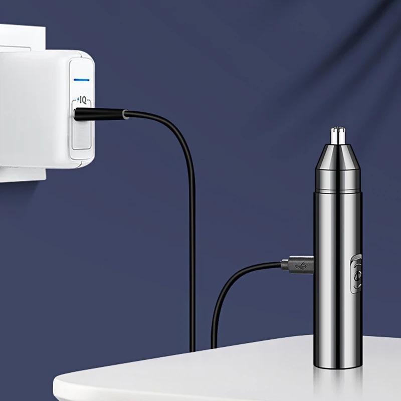 Electric Nose Hair Trimmer Low Noise High Torque High Speed Motors Ear Cleaner For Washing Nose Hair For Both Men