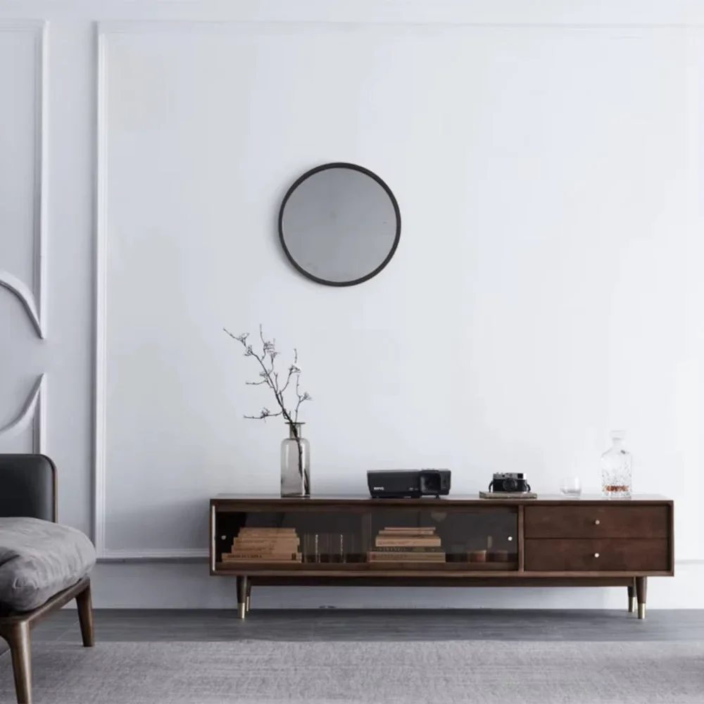 

A Living Room Furniture Set Wooden TV Cabinet Modern Design