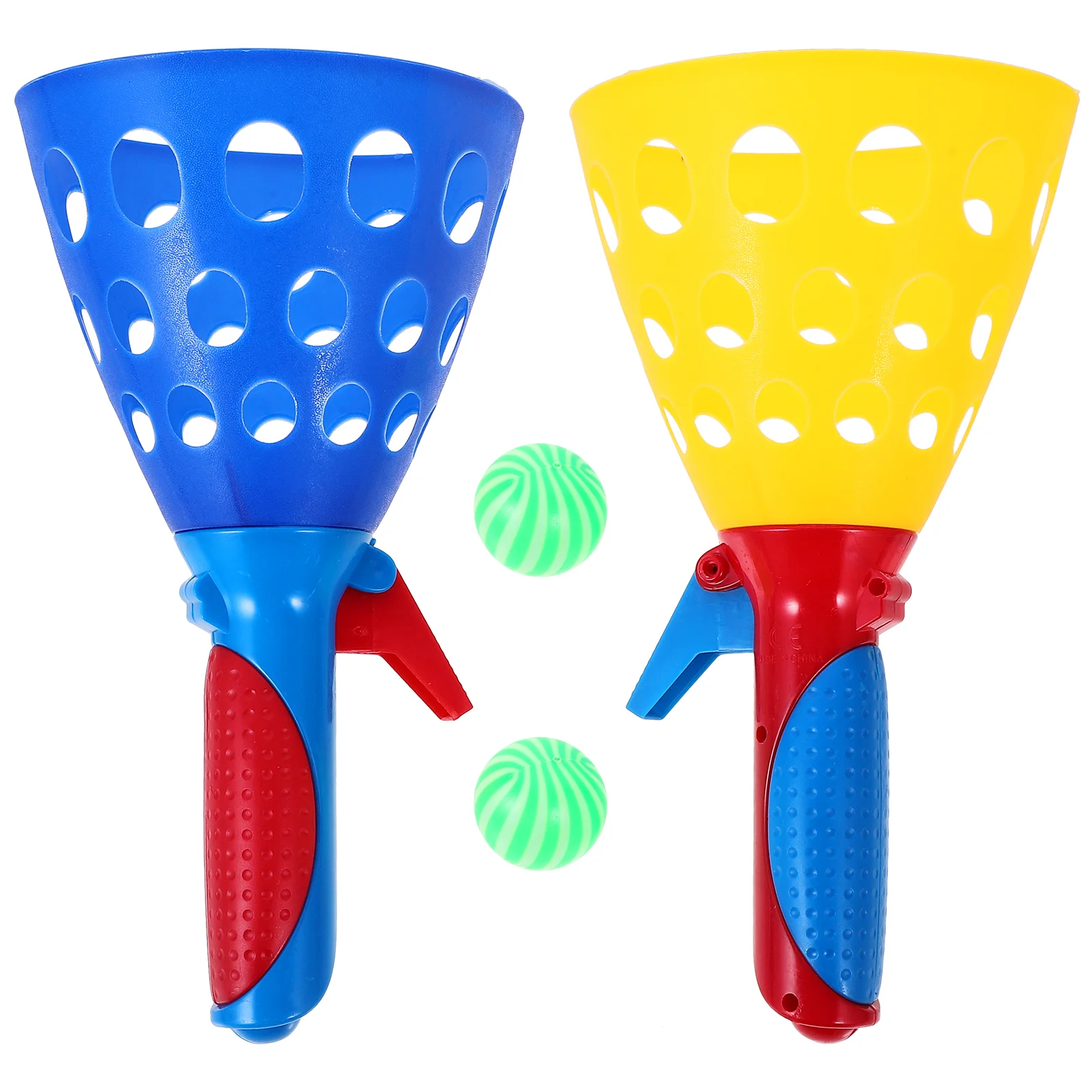 

1 Pair Click and Catch Toys Toss Game Toys Catch Launcher Kit Kid Toys Catch Ball Toys