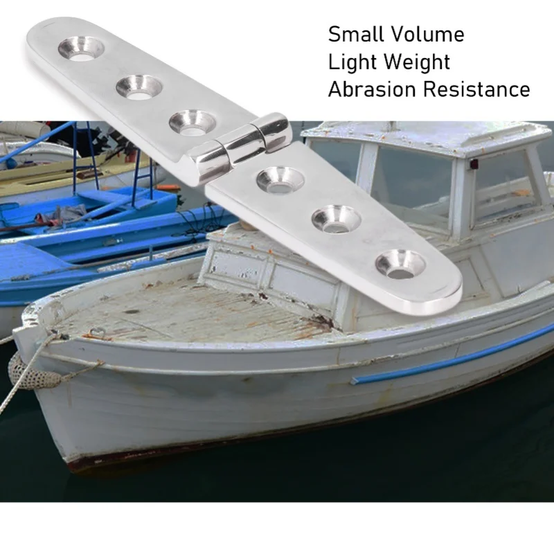 Stainless Steel Hinges Mirror Reflection Abrasion Resistance Small Volume Boat Hatch Hinges