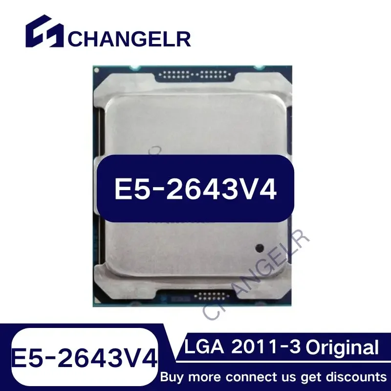 E5-2643V4 SR2P4 6Core 12Threads LGA2011-3 14NM 3.4GHz 20M E5 2643V4 E5 LGA 2011-3 E5-2643 V4