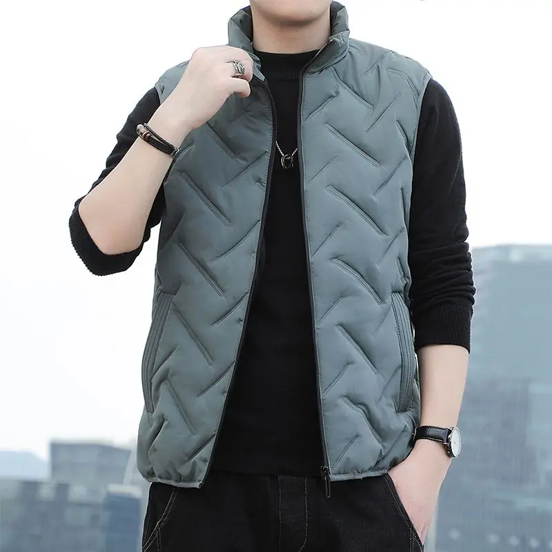 

Youthful Men's Down Vest 2025 Seasonal Outerwear Slim Trendy Cape for Layering Outdoor Activities​