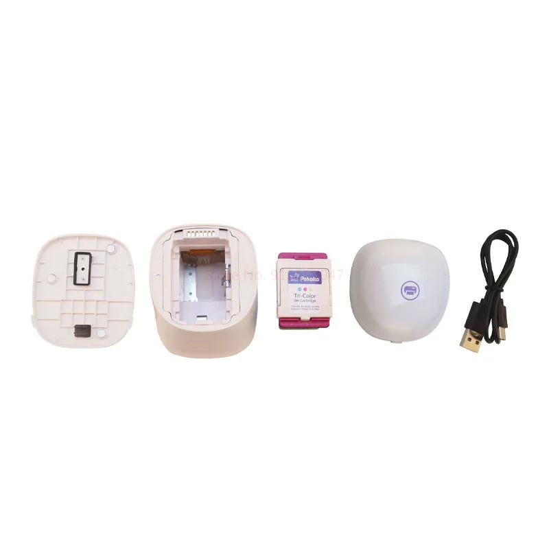 Pekoko Handheld Color Label Printer Bluetooth Portable Mini Home Inkjet Printer Packaging Bag Qr Code Barcode Logo Printer