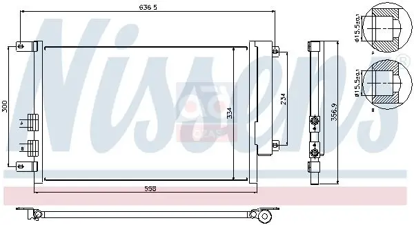 345365 for air conditioning radiator (condenser) 03 AO.147-