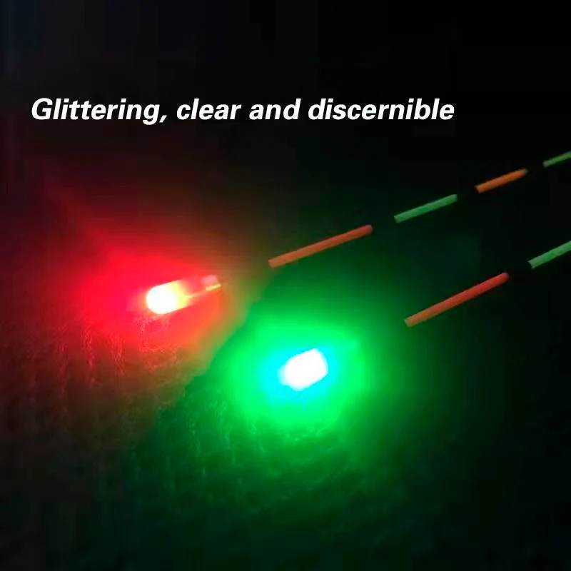 4Sets Luminous Fishing Floats Tail LED Electronic Light+4 CR311+1 Bag Hooks Drifting LED Electric Light Fishing Tackle