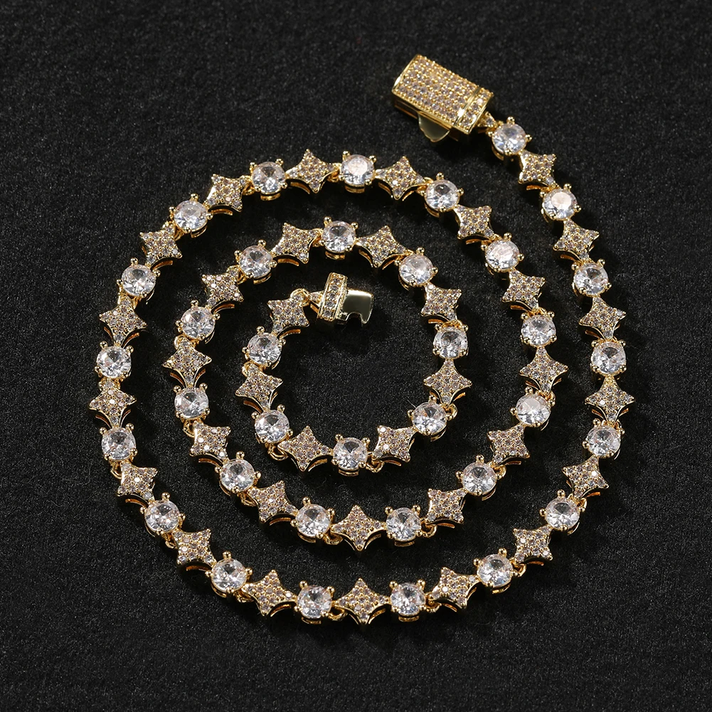 Tbtk colar de corrente de têni - Tennis Bracelet Cubic avaliação e preço
