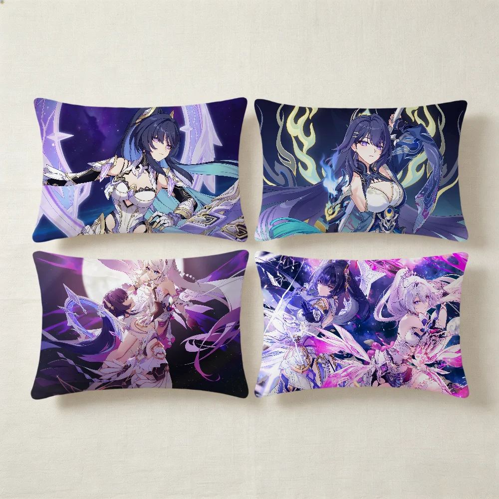 Honkai Impact Xentinel cushion cover Rectangle Pillow Cover Home Sofa living Room Dorm bedside hogar Pillowcase party gift