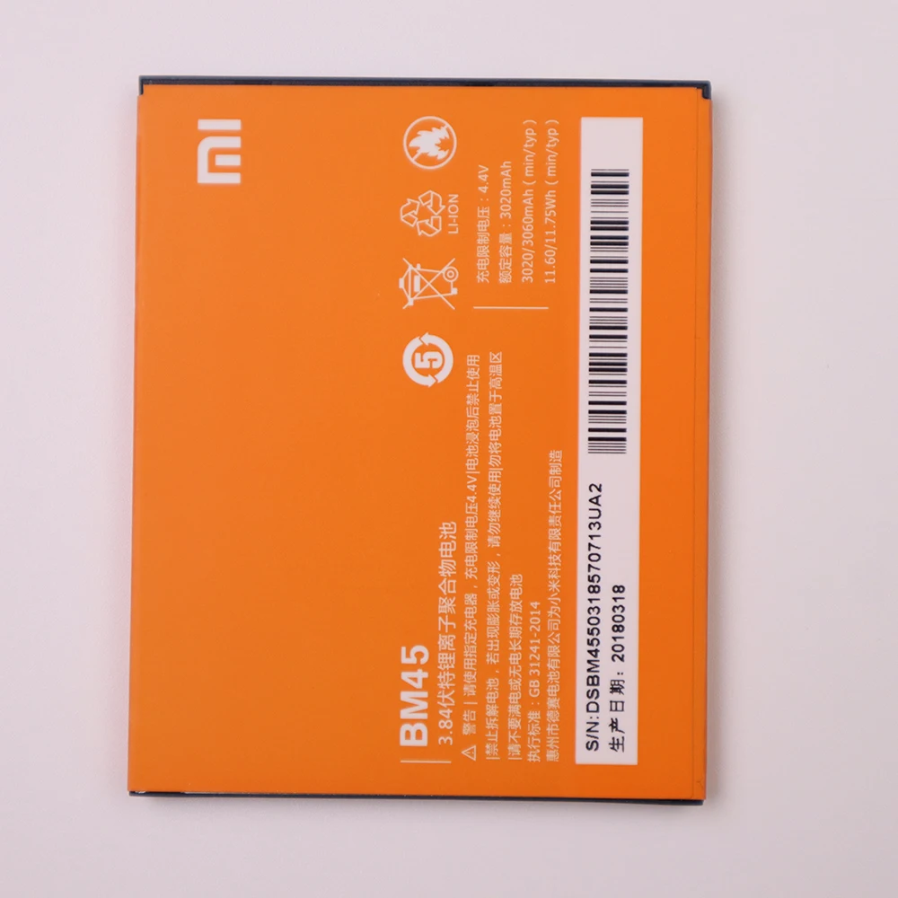 XIAO MI BM45 BM20 BM40 BM41 BM42 BM44 Battery For Xiaomi Mi Redmi Note 2 Mi2S Mi 2  2A/Redmi 1S Note1 Redmi 2 Phone Batteries