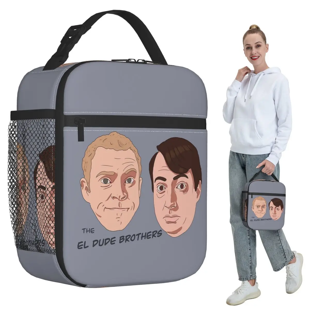 

Термосумка для обедов Peep Show Mark And Jez The El Dude Brothers, изолированная сумка-холодильник для детей, школьная термосумка для еды, сумка-тоут для ланчей