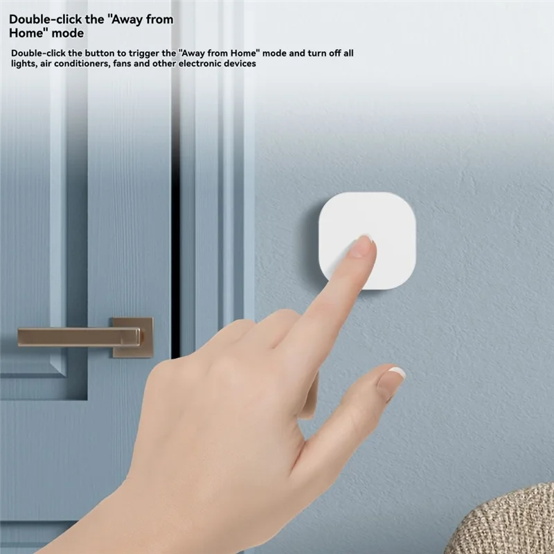 REPLA-Wireless Remote Control Tuya Zigbee Smart Button Switch 2Pcs Multi-Scene Linkage Automation Scenario