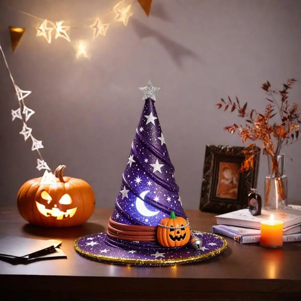 Led Night Light Spooky Witch Hat Night Light Set for Halloween Party Decor Led Ornament Trio for Fun Festive Atmosphere Spooky