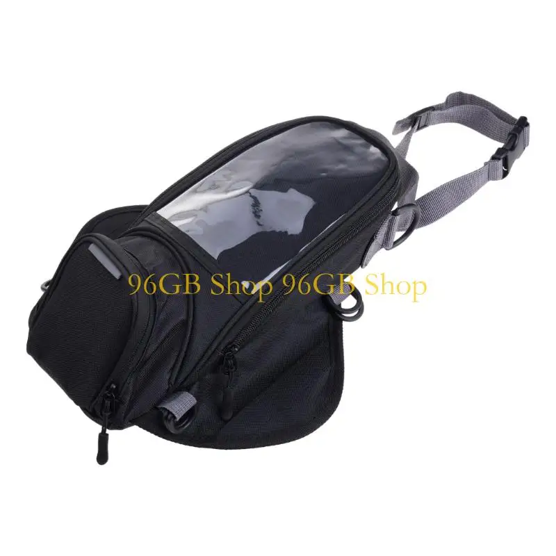 96GB Bag for Motorcycle Use with Clear Phone Viewing Window, Structured Shell Body, Mount Carry for Commutes and Short Trip