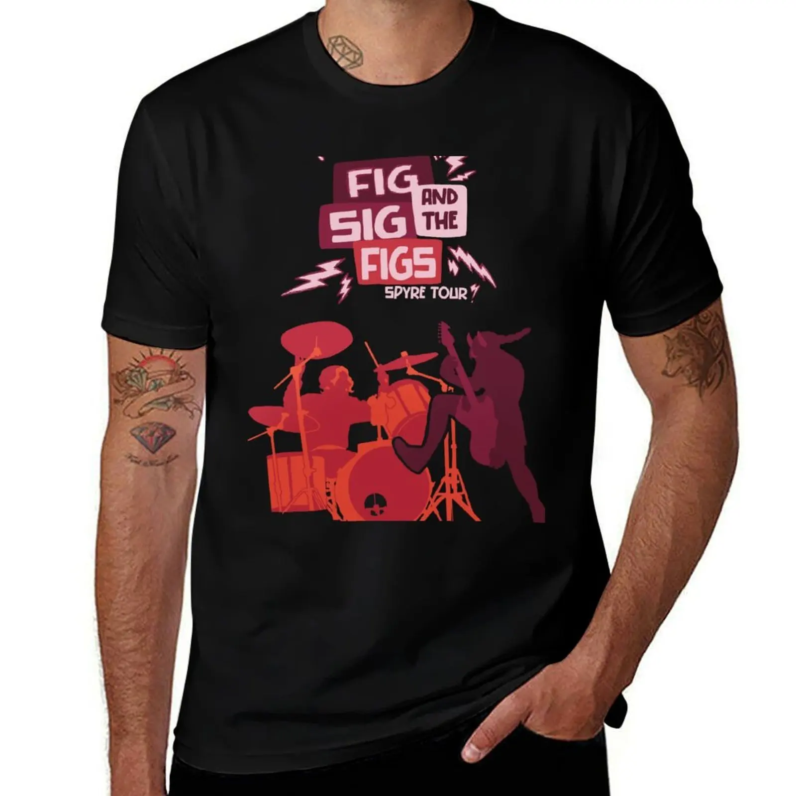 

Fig and the Sig Figs band merch T-Shirt t shirt for man 100 percent cotton t shirt man plain T-Shirt