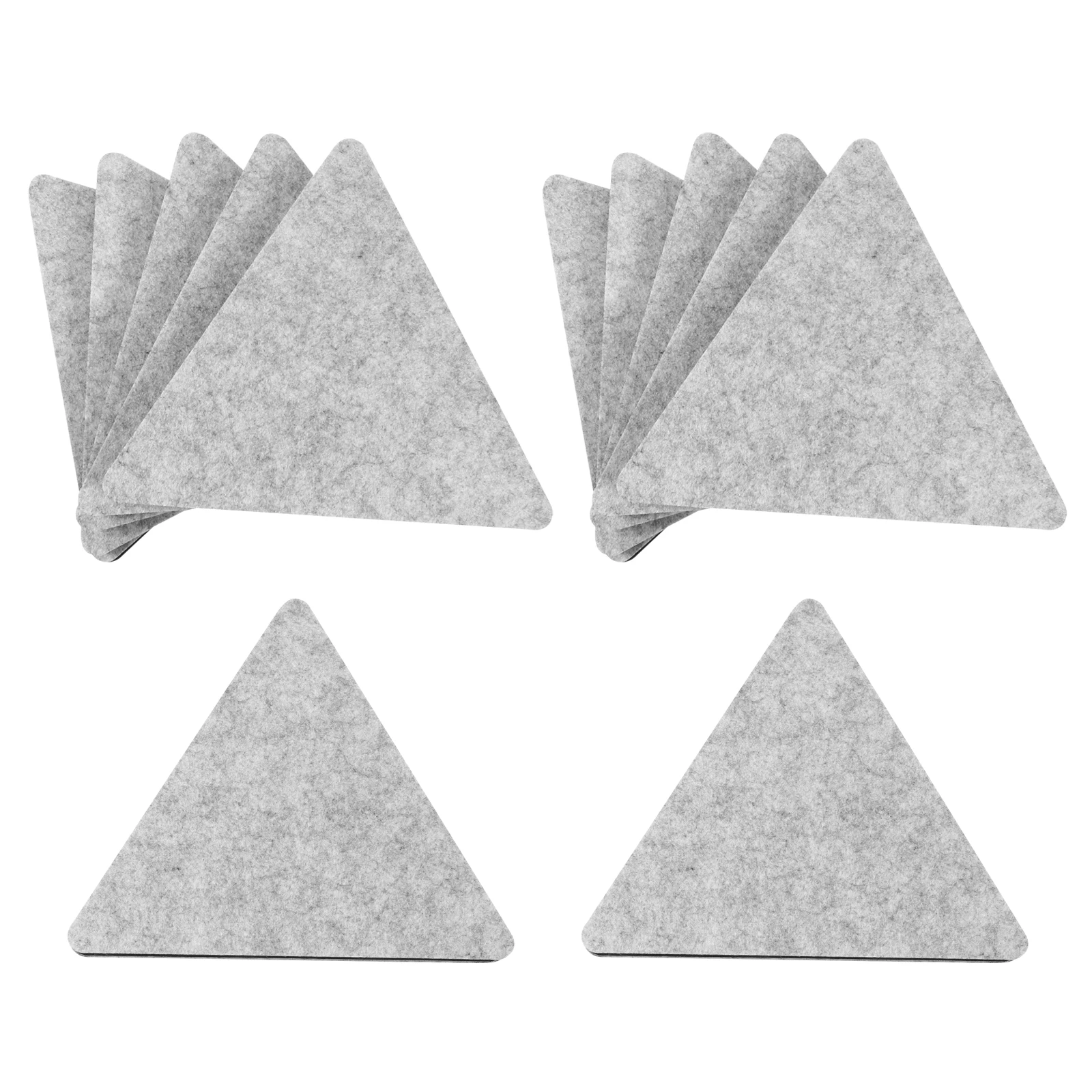 

12 Pcs Felt Board Acoustic Panel Felt Panel Home for Office Soundproofing Wall Decor Triangle Recording Studio Equipment