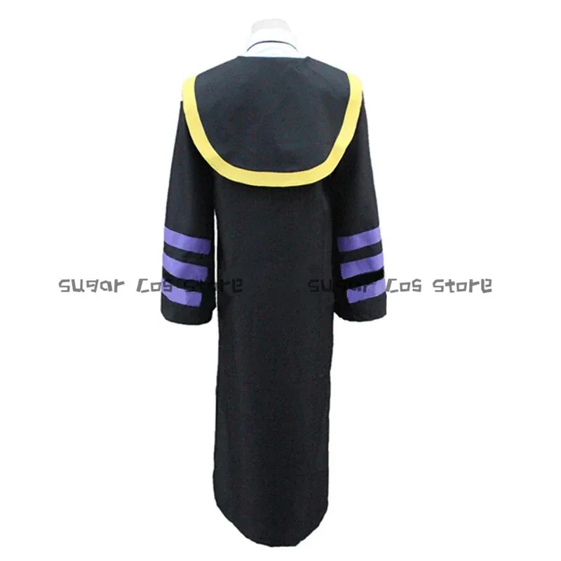A2025 جديد اغتيال الفصول الدراسية Korosensei تأثيري حلي E Class المعلم عباءة التعادل قبعة Mortarboard حفلة الهالوين R ★   هاكسيب