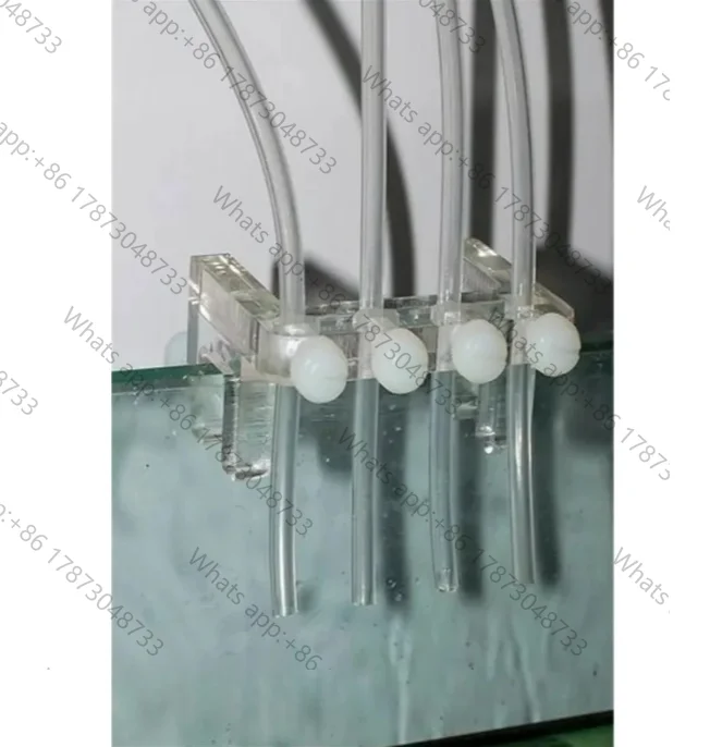 1 piece acrylic aquarium dosing pump air soft hose fixture holder reef tank 4 tube buret rack pipe hanger clamp