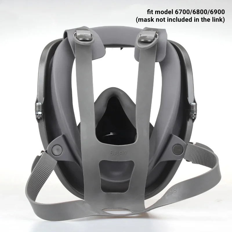 6897 Headband 6700/6800/6900 Respirator Mask Kit Replace Strap Adujust Four Fixed Firm Durable Rubber Gas Mask Head Harness