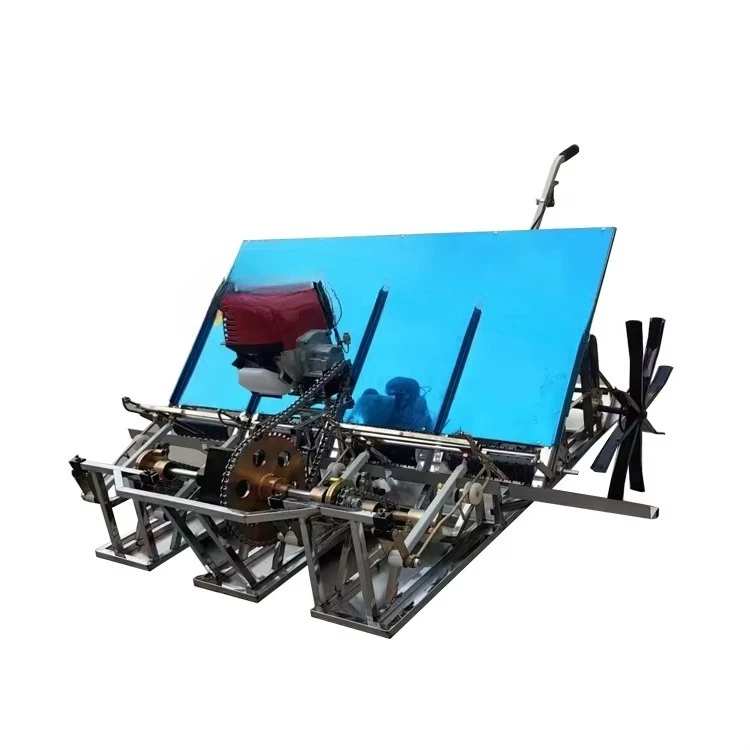 JIYI Portable Mini Rice Transplanter Hand Push Rice Paddy Seeder Machine New Engine Motor Gearbox Gear PLC-Core Included
