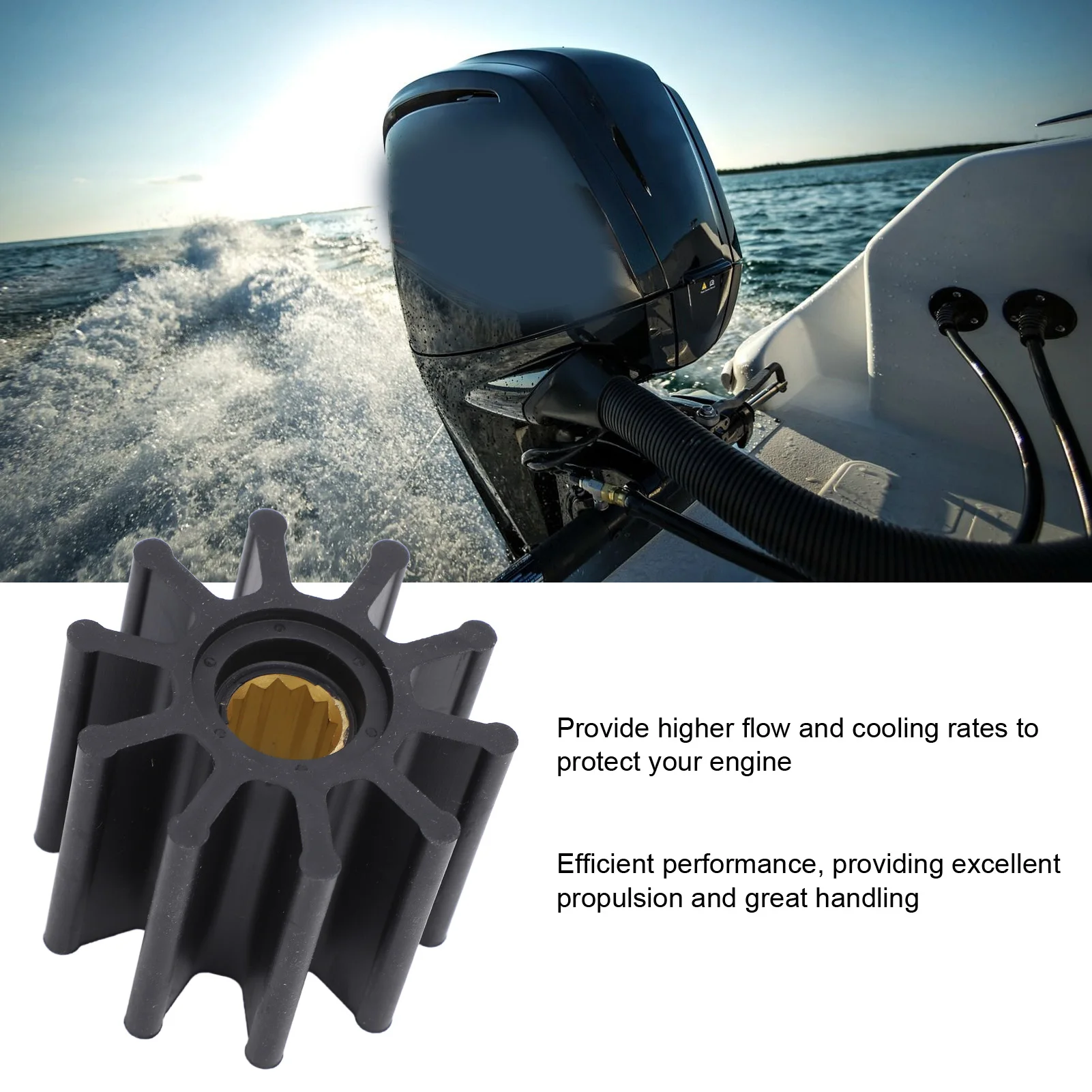 877061-2 Bootslaufrad Laufrad mit Dichtung Besserer Antrieb Hohe Leistung 17937-0001 Ersatz für Perkins